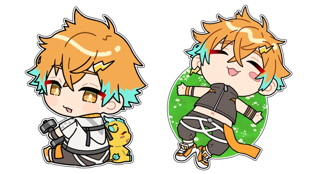 どでかステッカー２枚セット