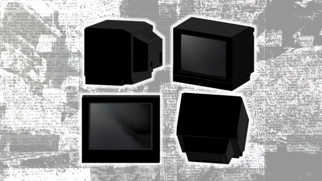 オリジナル3Dモデル TVhead VRM