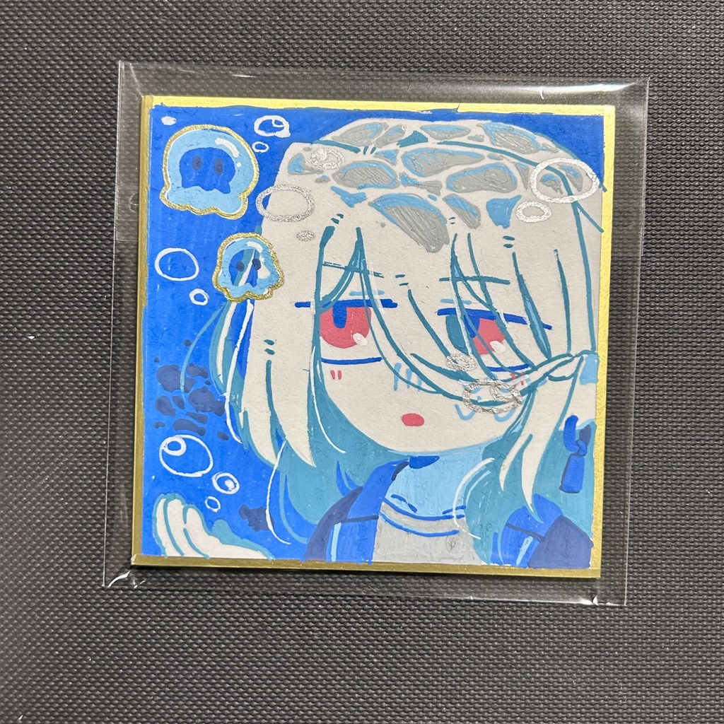 海のしおん色紙