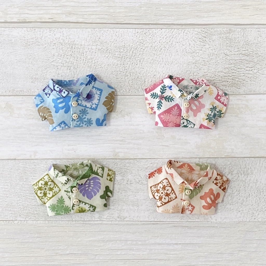 ぬい服 アロハ セットアップ ハワイアンA