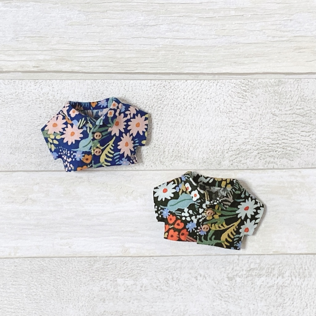 ぬい服 アロハセット パンツ（アイボリー） 花柄