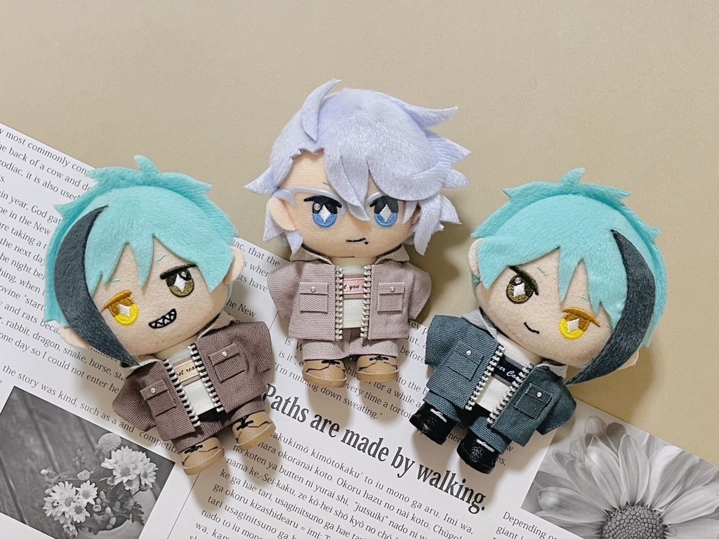 【再販】ぬい服 オックスパーカーSET くすみ