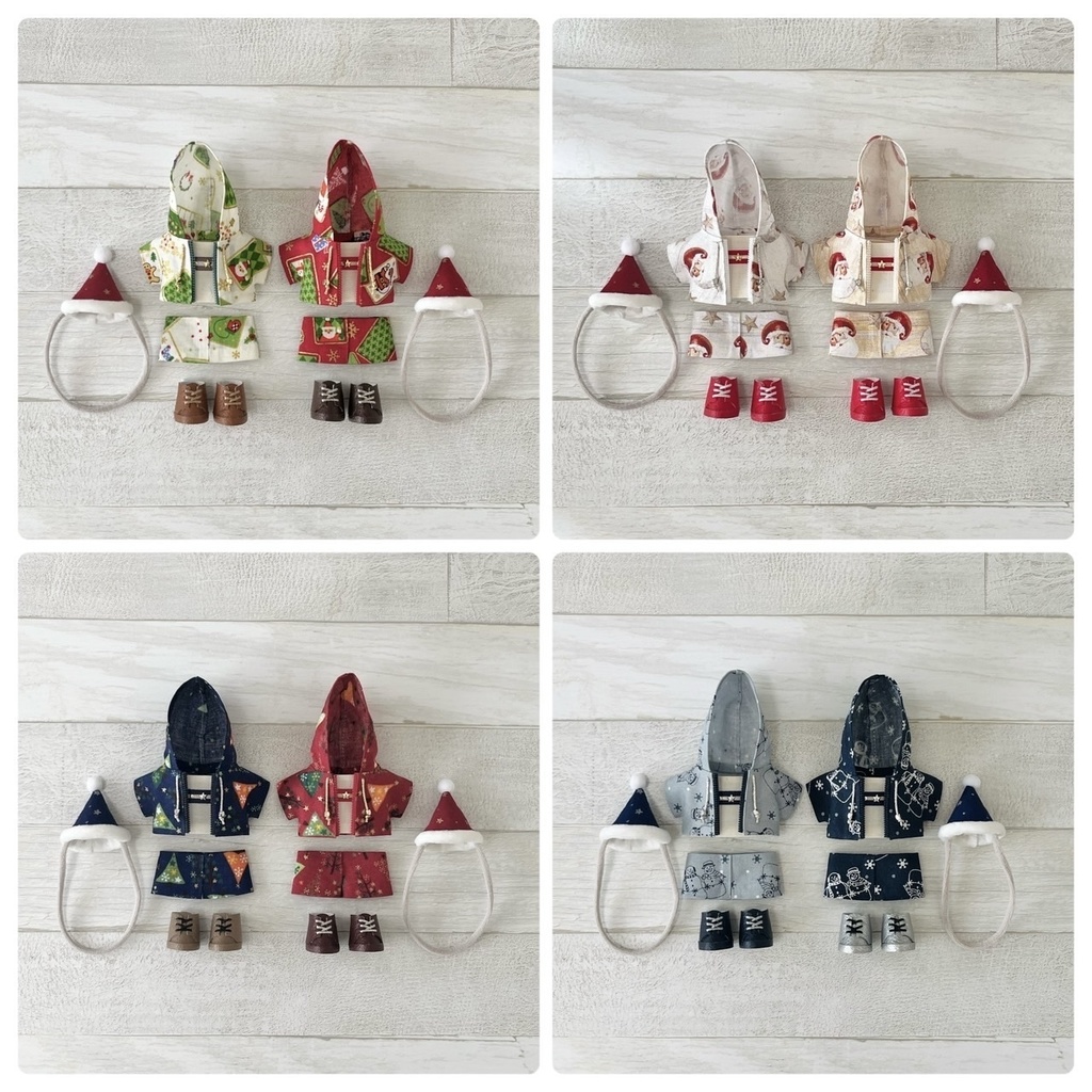 ぬい服 クリスマス パーカーセット 2024