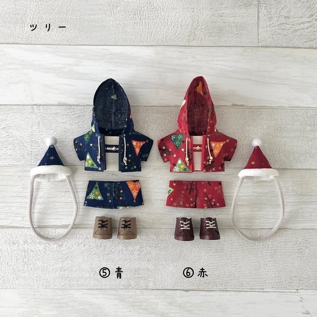 ぬい服 クリスマス パーカーセット 2024