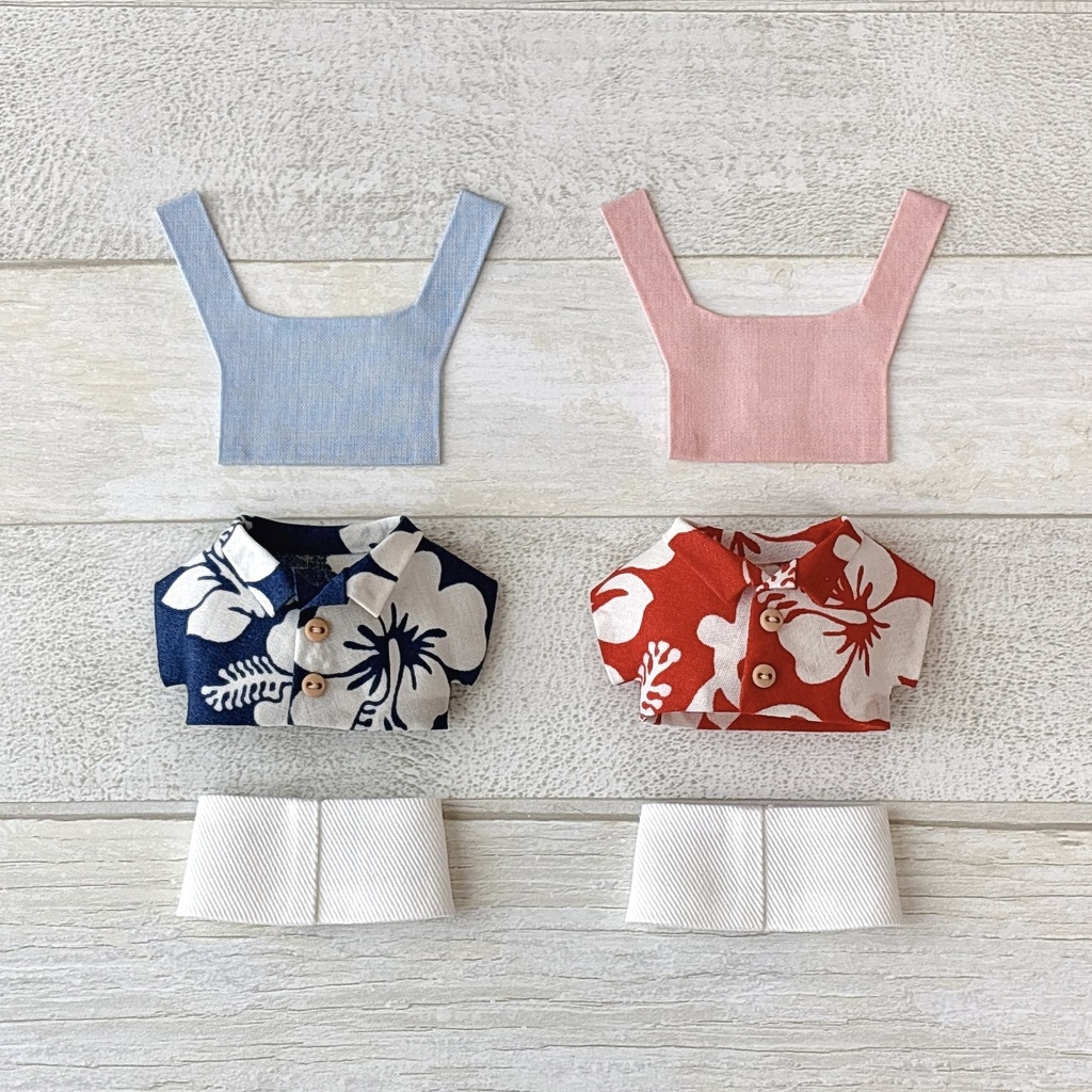 【再販】ぬい服 アロハセット 25a