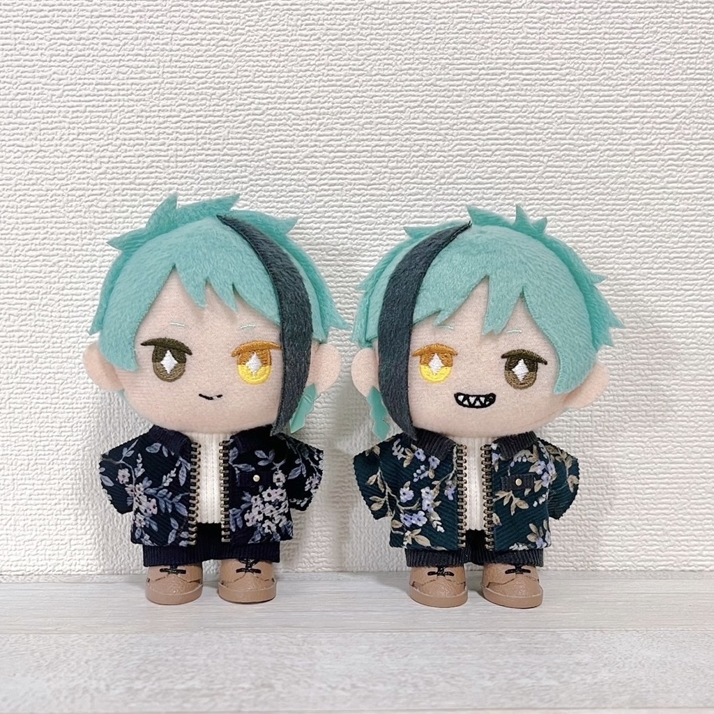 ぬい服 コーデュロイジャケットセット 花柄