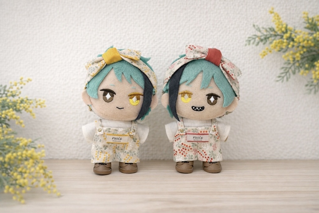 ぬい服 ミモザサロペットセット