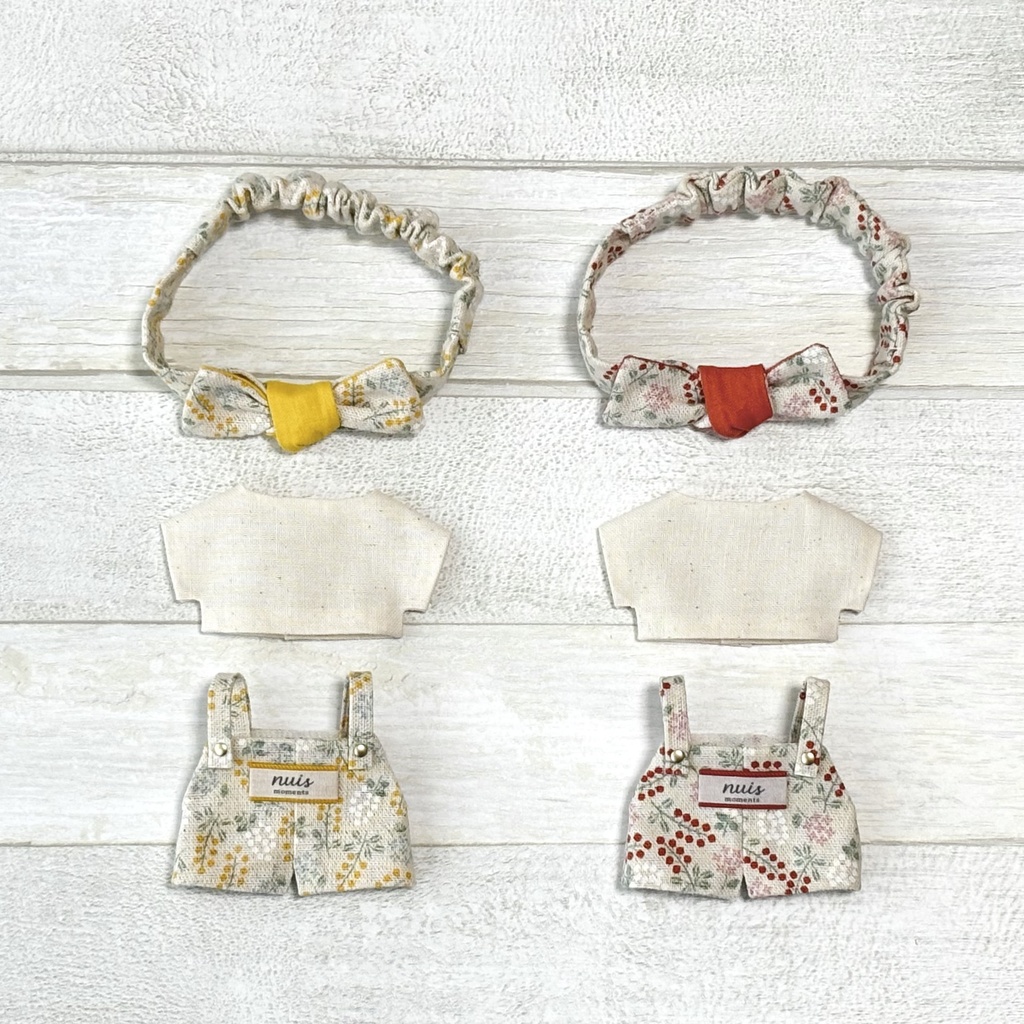 ぬい服 ミモザサロペットセット