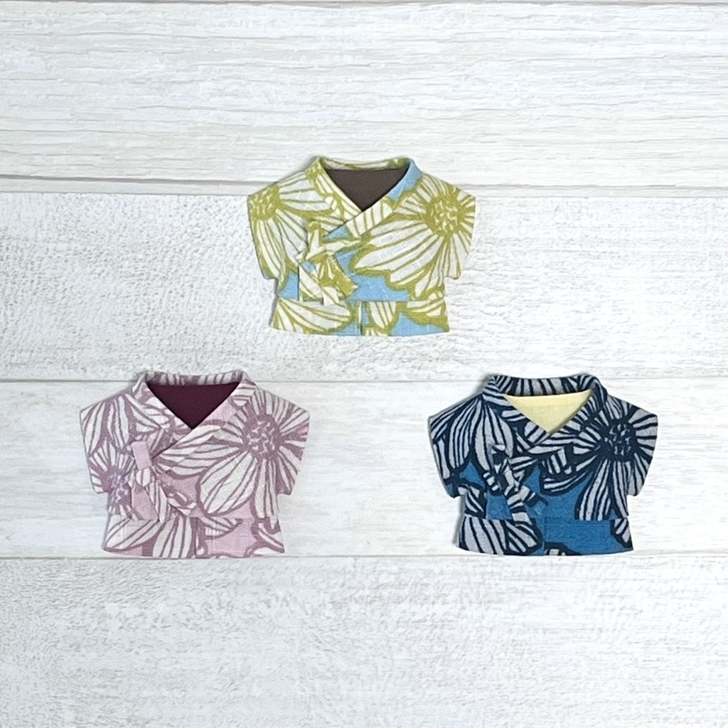 【再販】ぬい服 甚平セット マーガレット