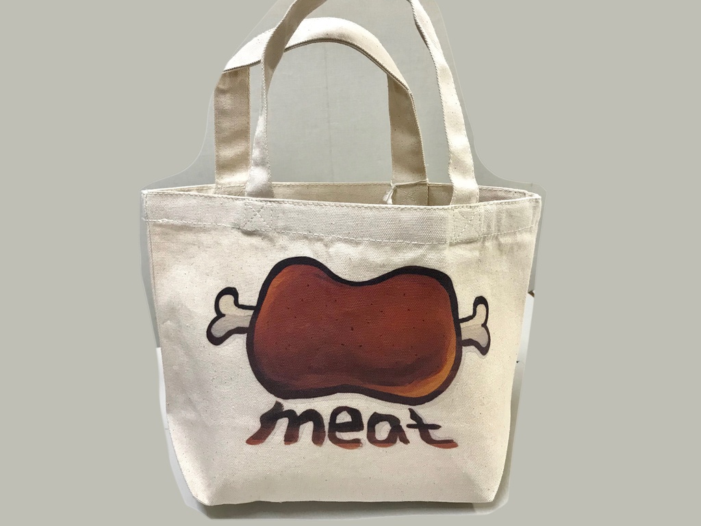 お肉トートバッグS
