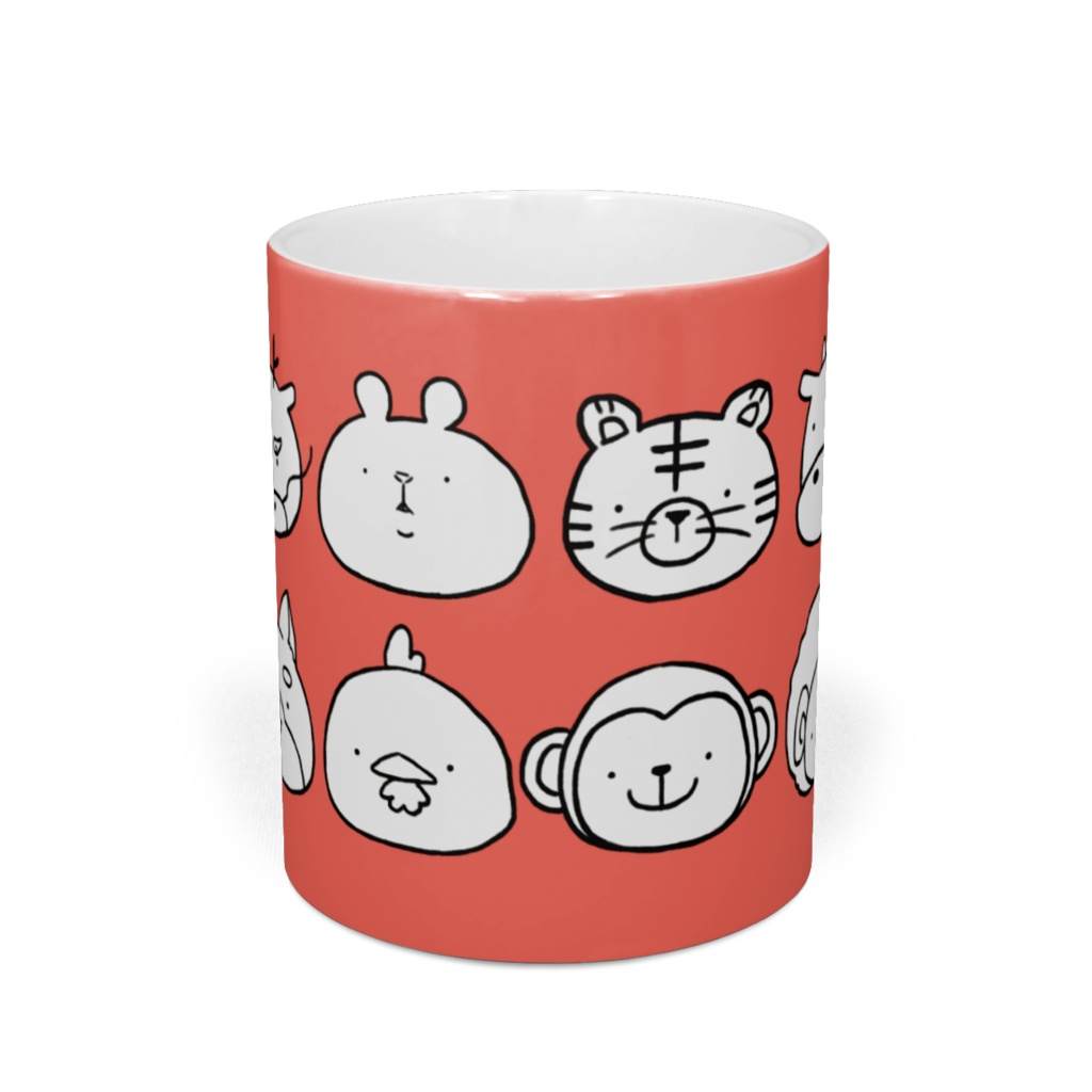 マグカップ 十二支(ピンク、紺)