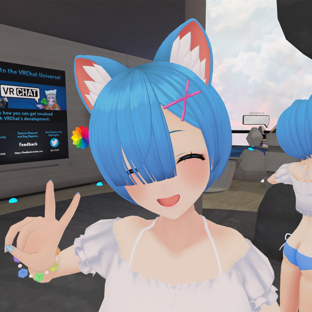 【VRMモデル】Rem : Swimsuit Ver. (レム / 雷姆) Ver. 1.5.0 - Pony Elf - BOOTH