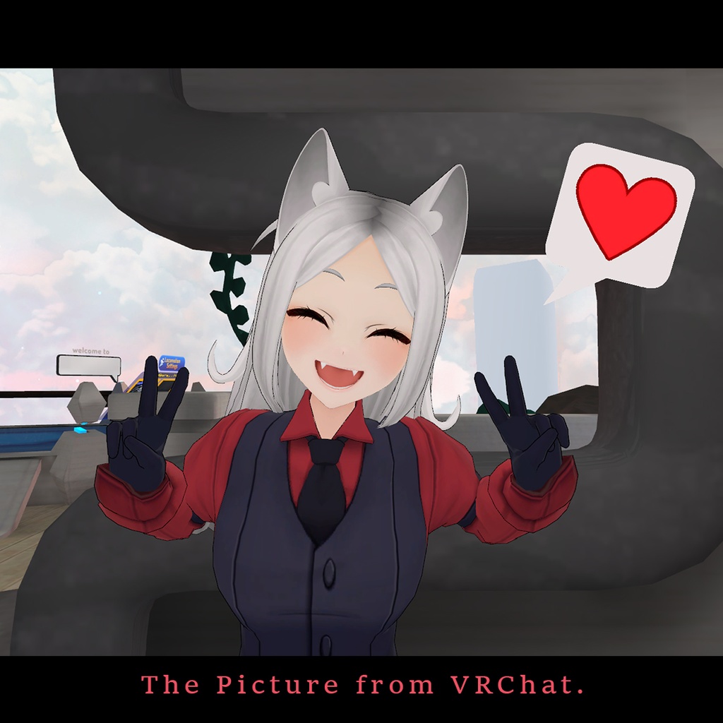 【VRMモデル】 Helltaker Cerberus Ver. 1.5.1 (ケルベロス / 賽伯洛斯)