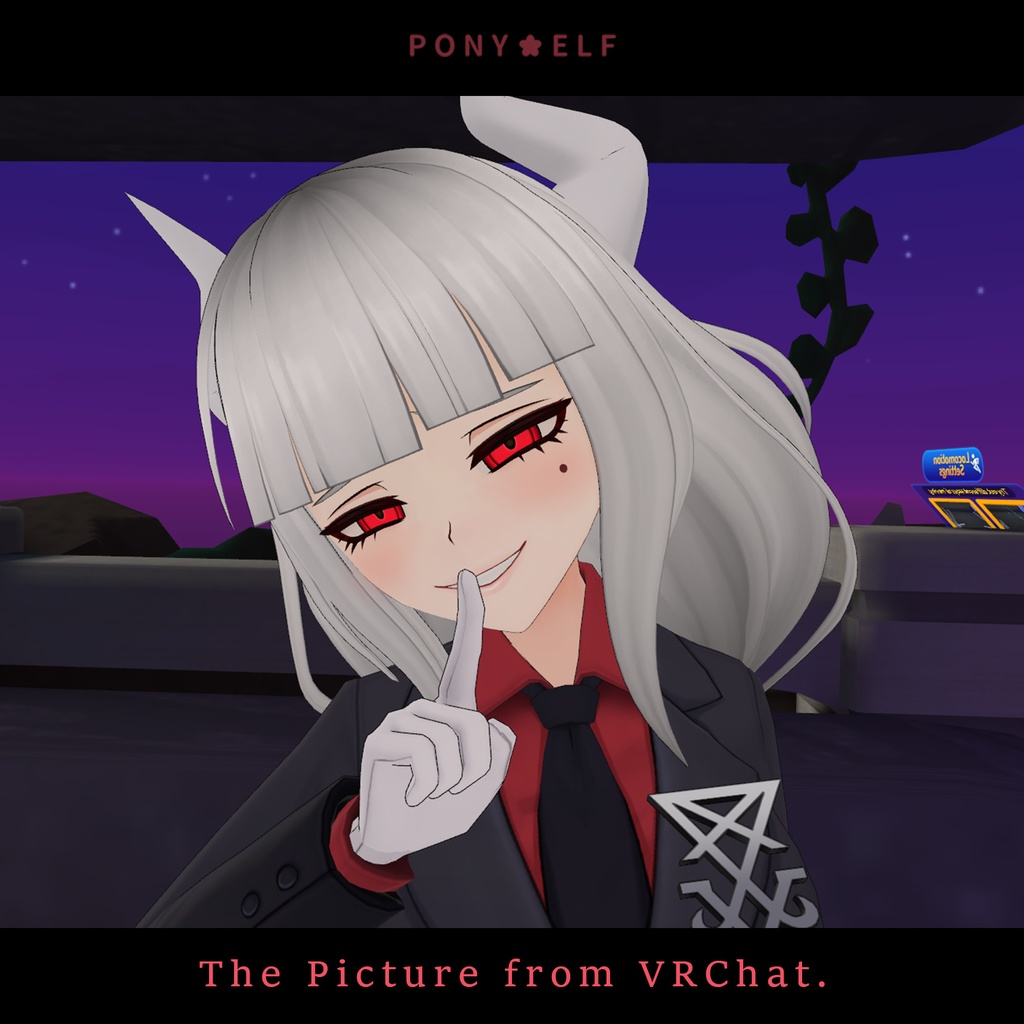 【VRMモデル】 Helltaker Lucifer Ver. 1.5.3 (ルシファー / 路西法)