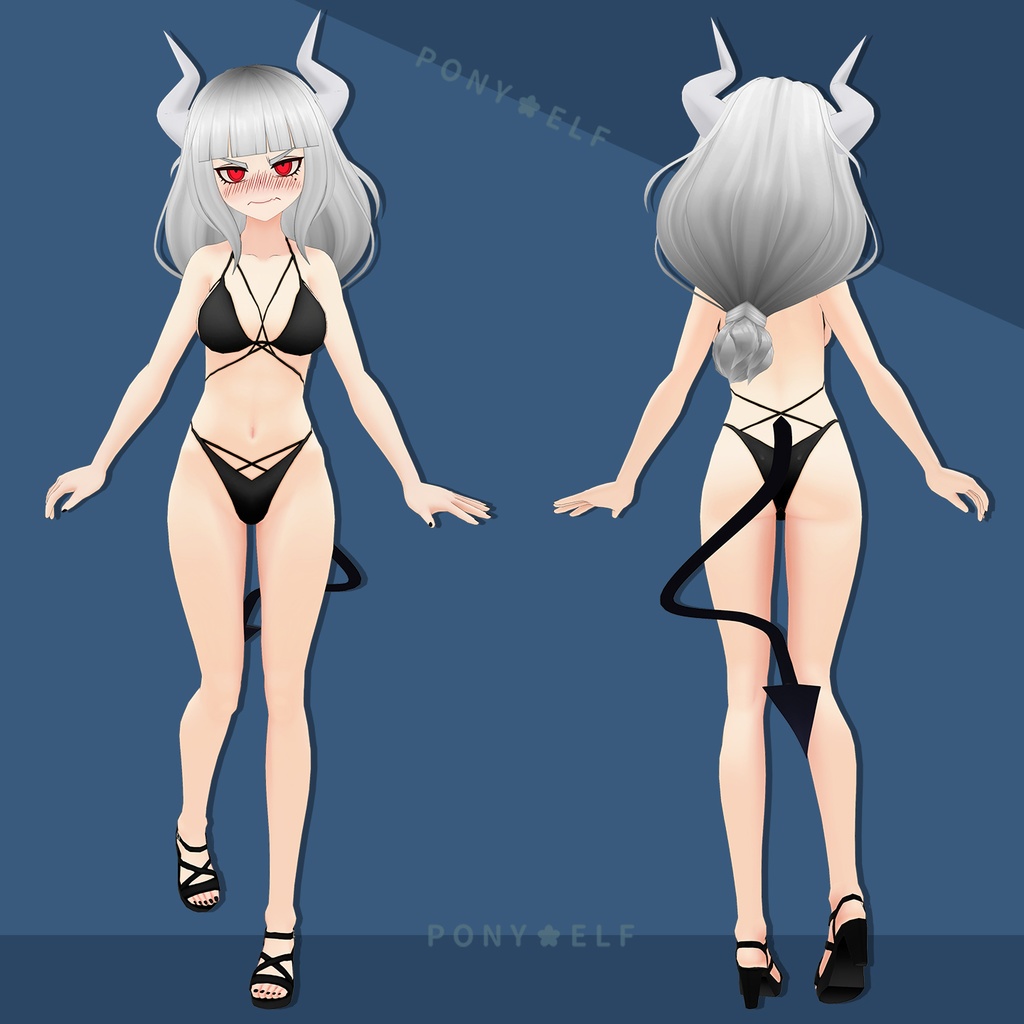 【VRMモデル】 Helltaker Lucifer Ver. 1.5.3 (ルシファー / 路西法)