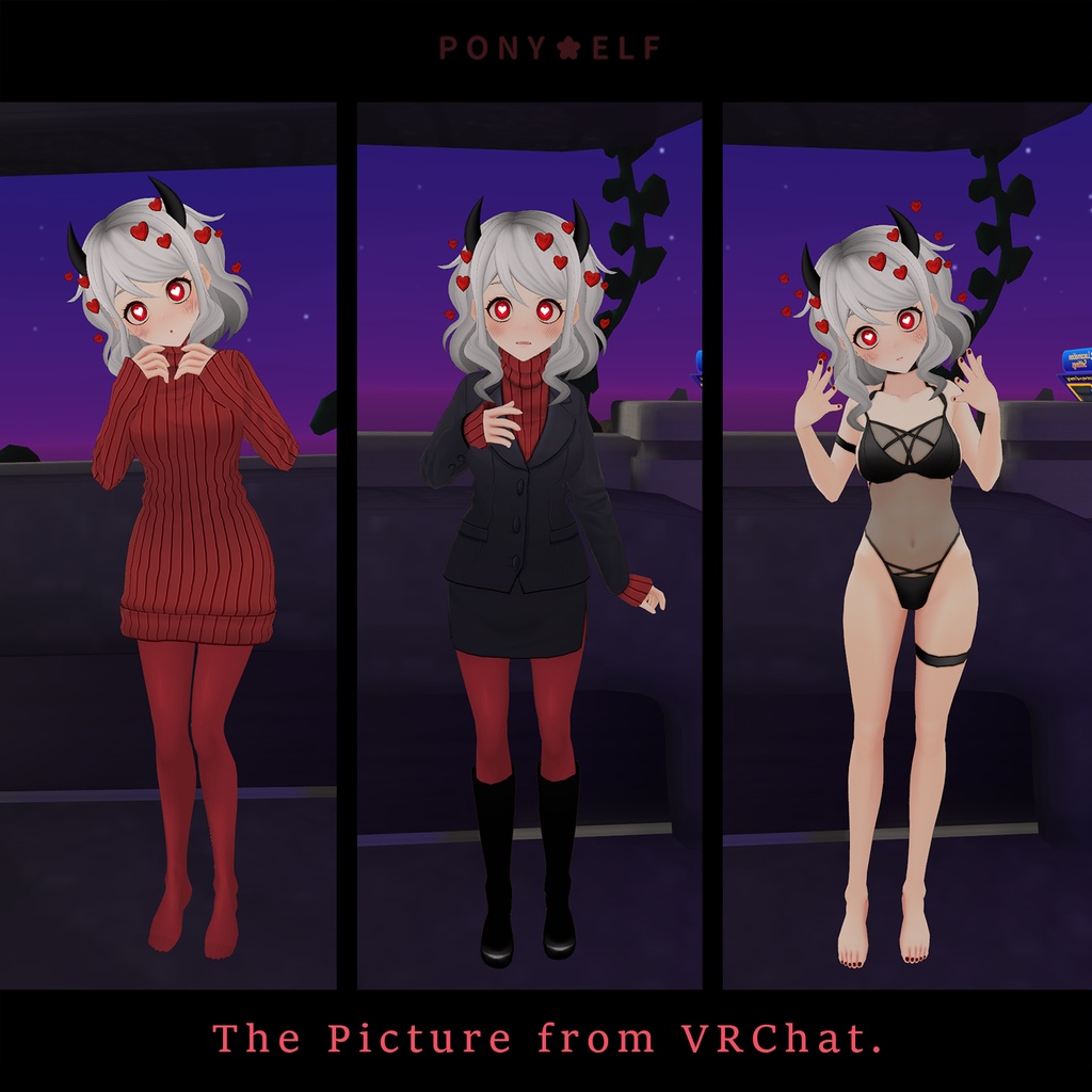 【VRMモデル】 Helltaker Modeus Ver. 1.5.1 (モデウス / 莫蒂斯)
