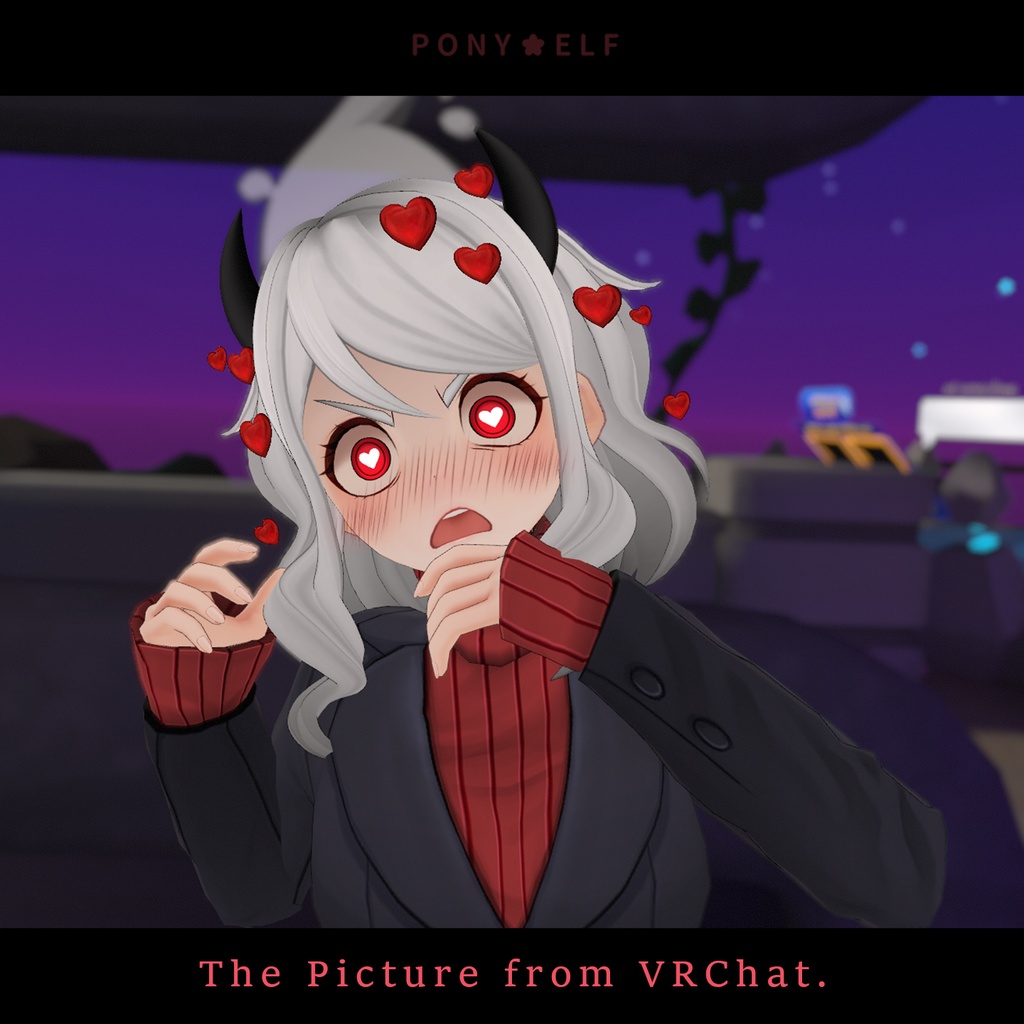 【VRMモデル】 Helltaker Modeus Ver. 1.5.1 (モデウス / 莫蒂斯)