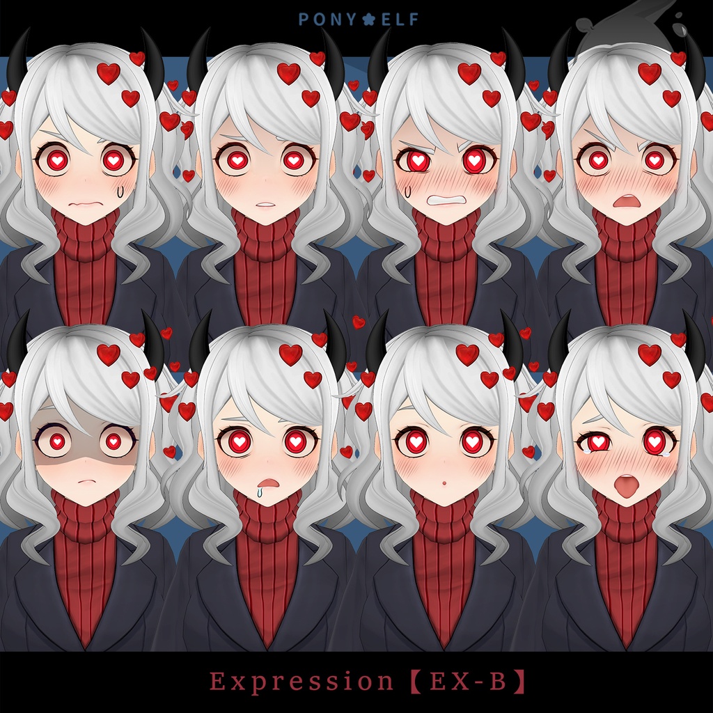 【VRMモデル】 Helltaker Modeus Ver. 1.5.1 (モデウス / 莫蒂斯)