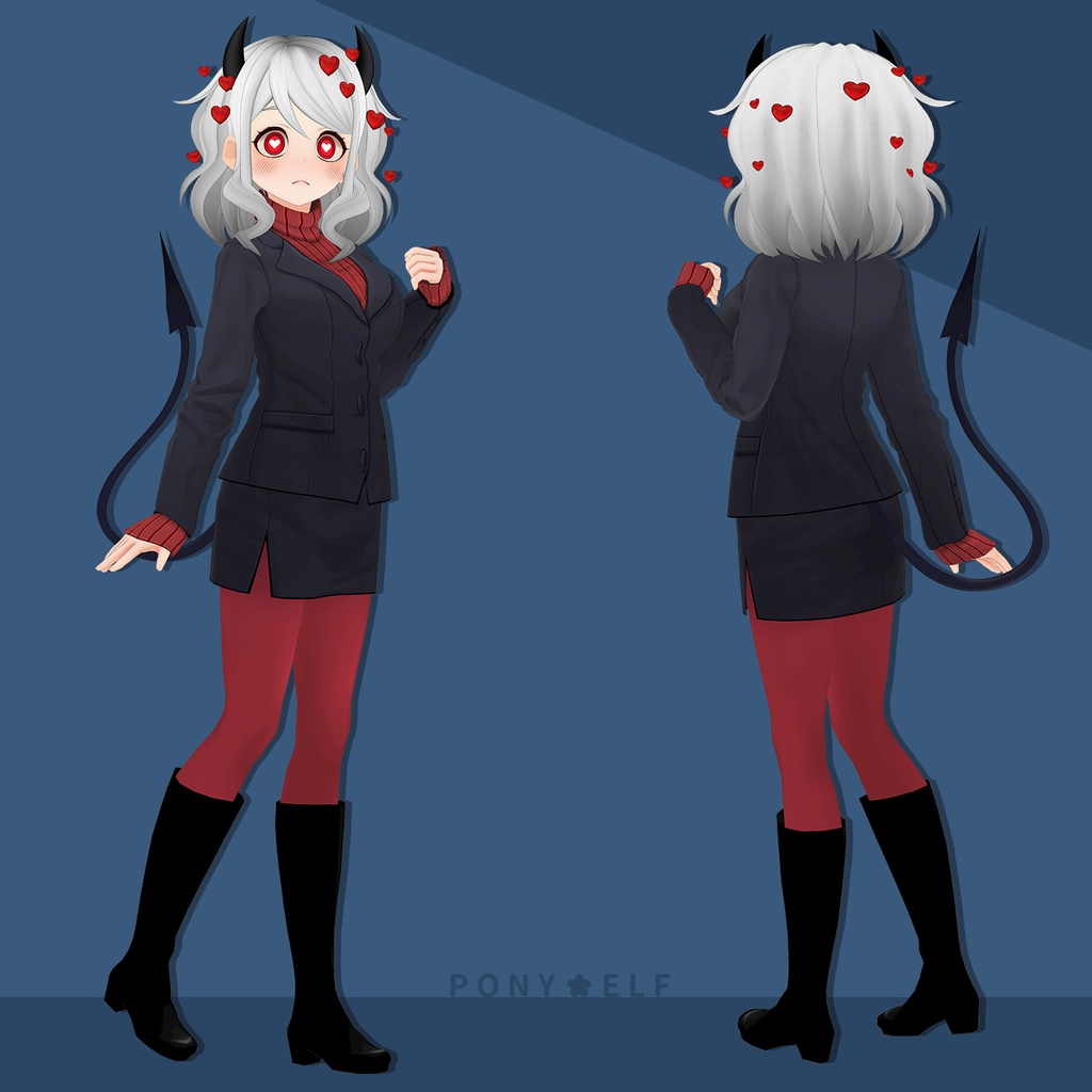 【VRMモデル】 Helltaker Modeus Ver. 1.5.1 (モデウス / 莫蒂斯)