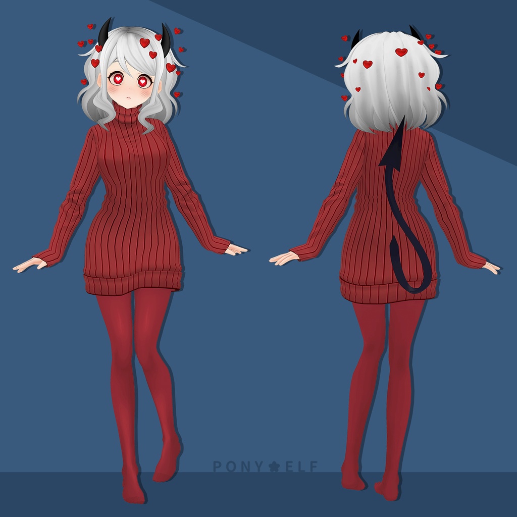 【VRMモデル】 Helltaker Modeus Ver. 1.5.1 (モデウス / 莫蒂斯)