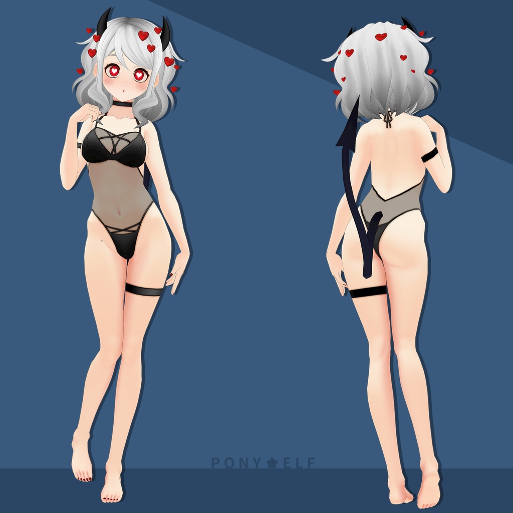 【VRMモデル】 Helltaker Modeus Ver. 1.5.1 (モデウス / 莫蒂斯)