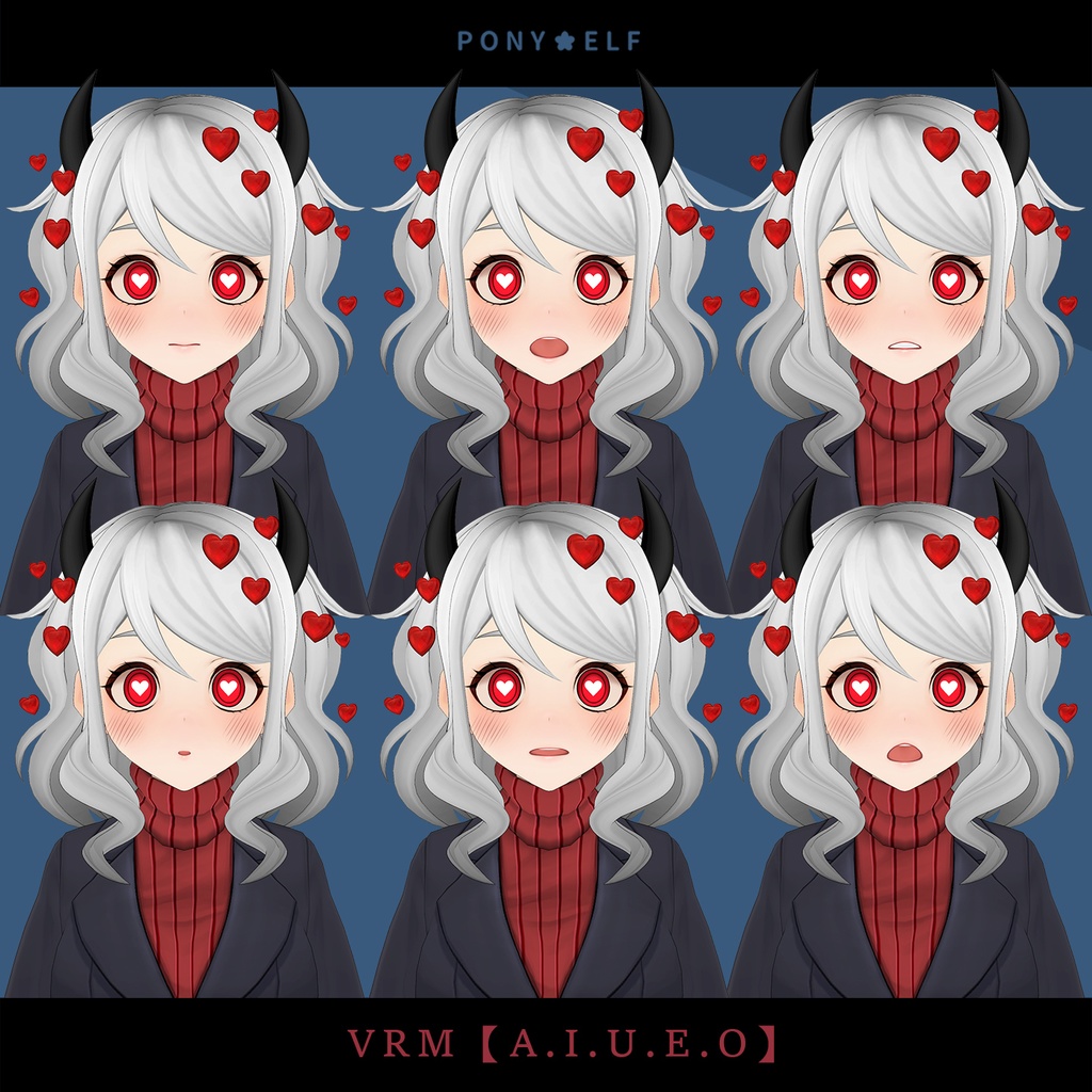 【VRMモデル】 Helltaker Modeus Ver. 1.5.1 (モデウス / 莫蒂斯)