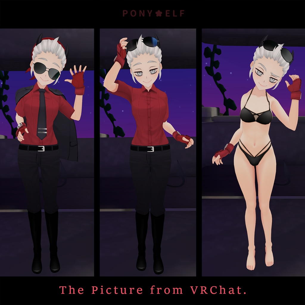 【VRMモデル】 Helltaker Justice Ver. 1.0.1 (ジャスティス / 正義)