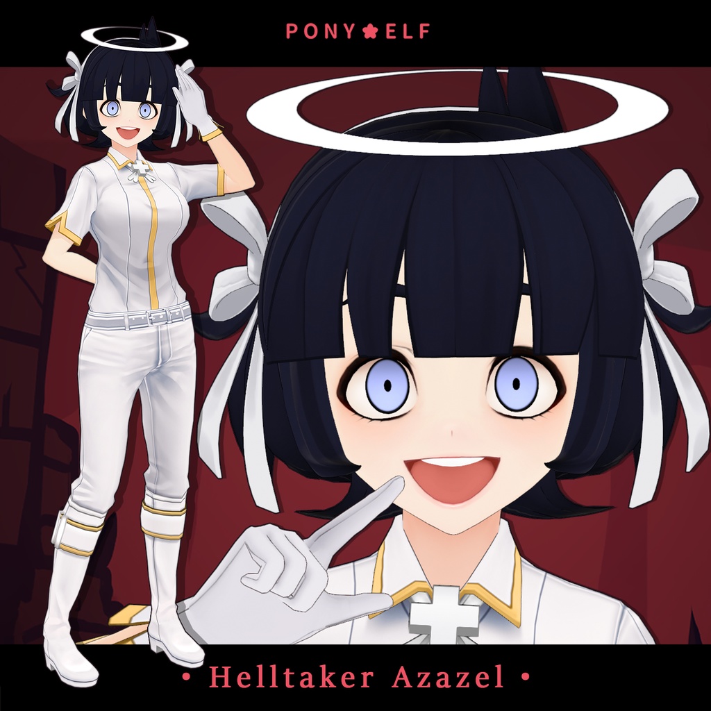 【VRMモデル】 Helltaker Azazel Ver. 1.0.1 (アザゼル / 阿撒茲勒)