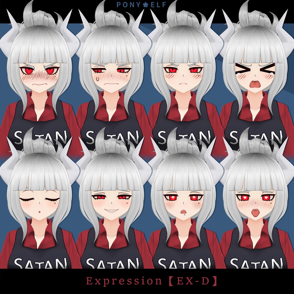 【VRMモデル】 Helltaker Lucifer : Apron Ver. 1.0.1 (ルシファー / 路西法)