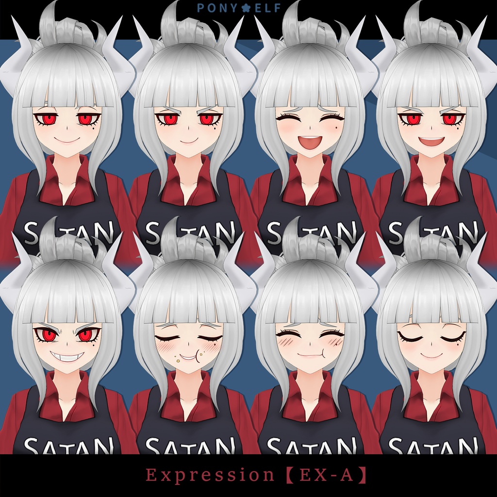 【VRMモデル】 Helltaker Lucifer : Apron Ver. 1.0.1 (ルシファー / 路西法)