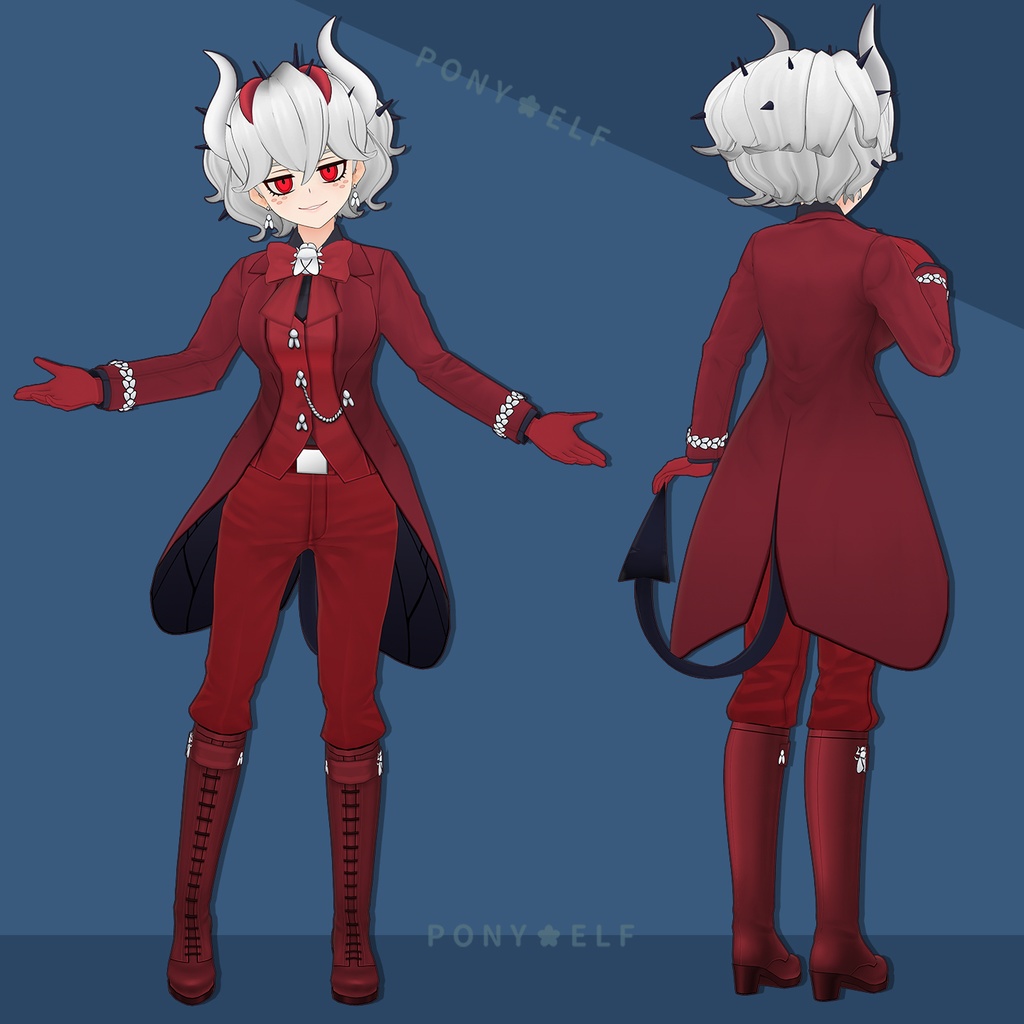 【VRMモデル】 Helltaker Beelzebub Ver. 1.0.1 (ベルゼブブ / 別西卜)