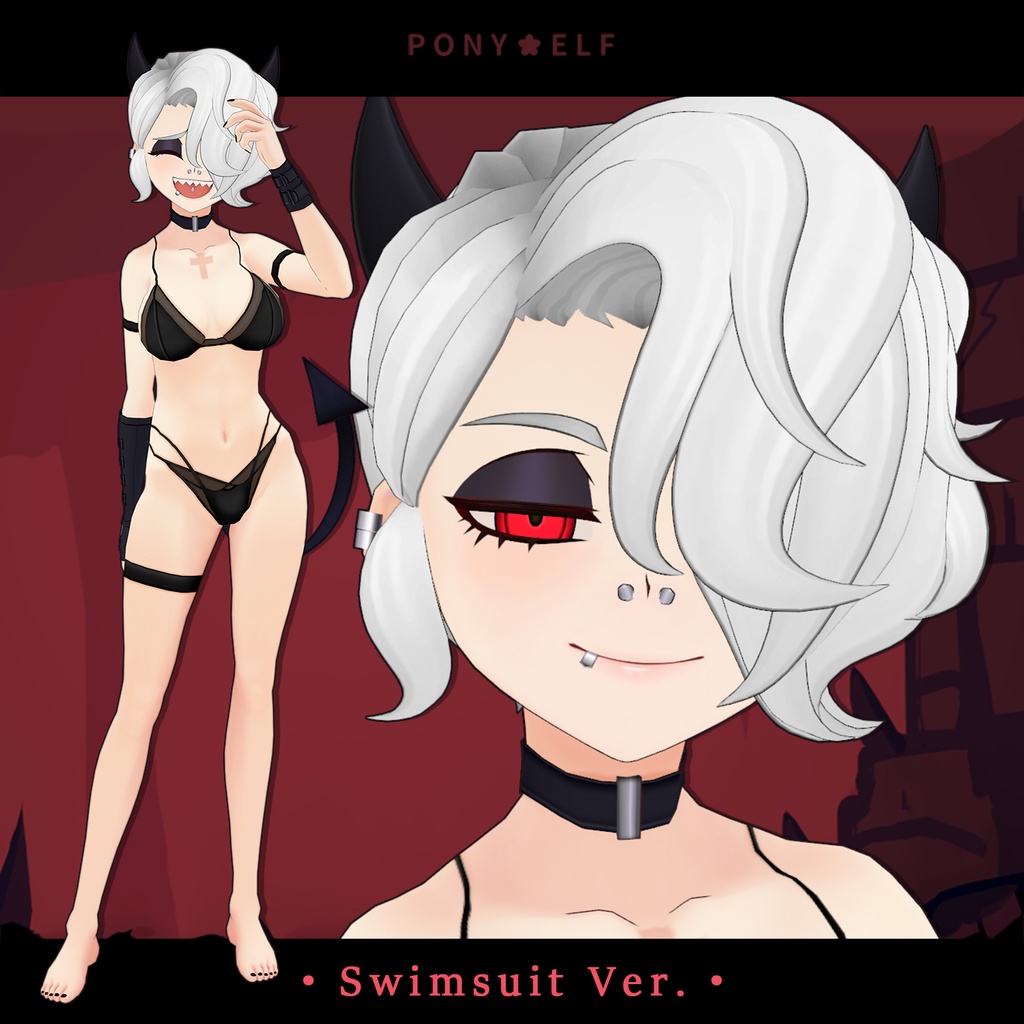 【VRMモデル】 Helltaker Zdrada Ver. 1.0.0 (ズドラーダ / 茲德拉達)