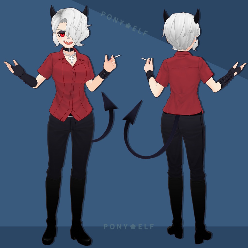 【VRMモデル】 Helltaker Zdrada Ver. 1.0.0 (ズドラーダ / 茲德拉達)