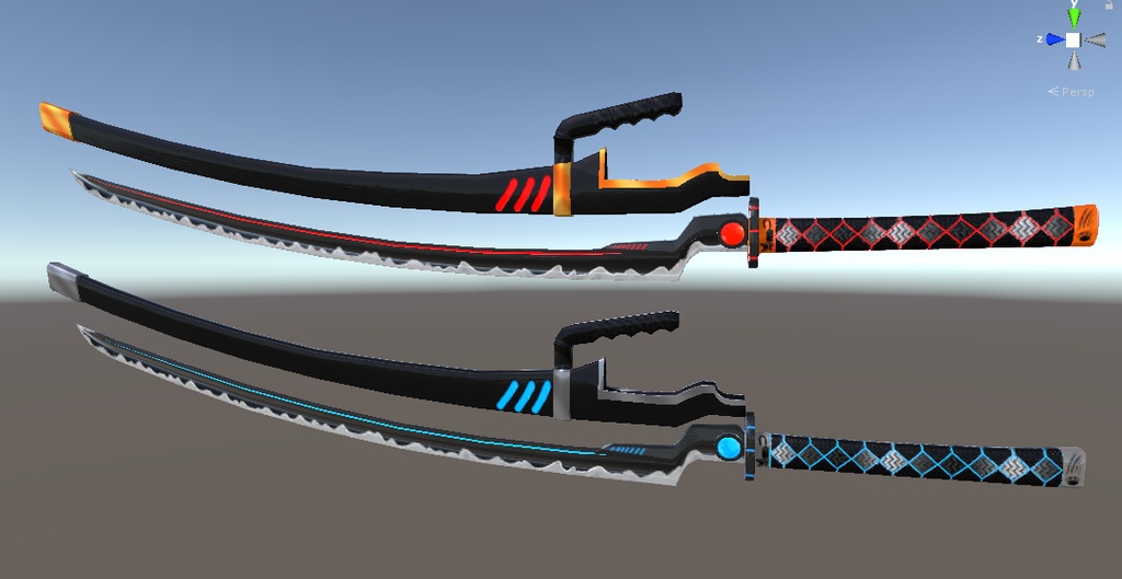 「のらきゃっと3周年記念」アンドロイド戦闘用刀「緋猫」