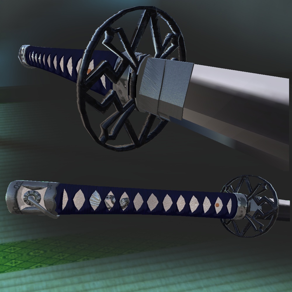 軍刀「小烏」「ModularAvatar対応・抜刀ギミック付属」