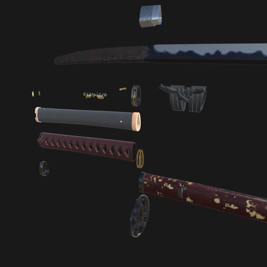 銀猫仮想幻影「ModularAvatar対応・抜刀ギミック付属」