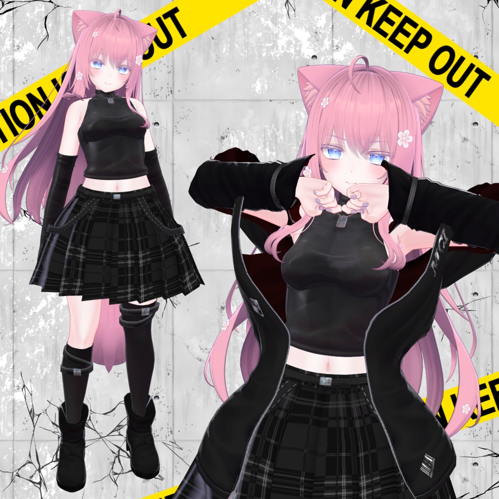 「多数アバター対応」Monochrome Inner