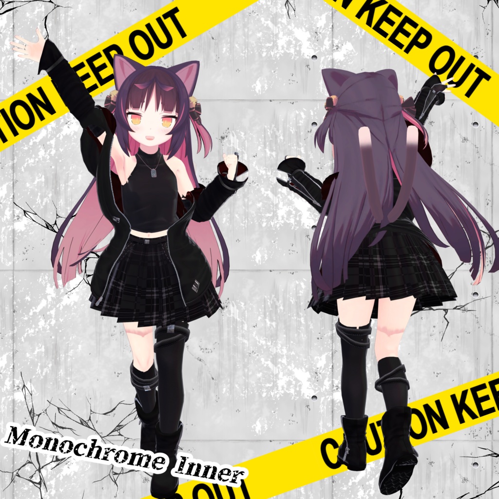 「多数アバター対応」Monochrome Inner