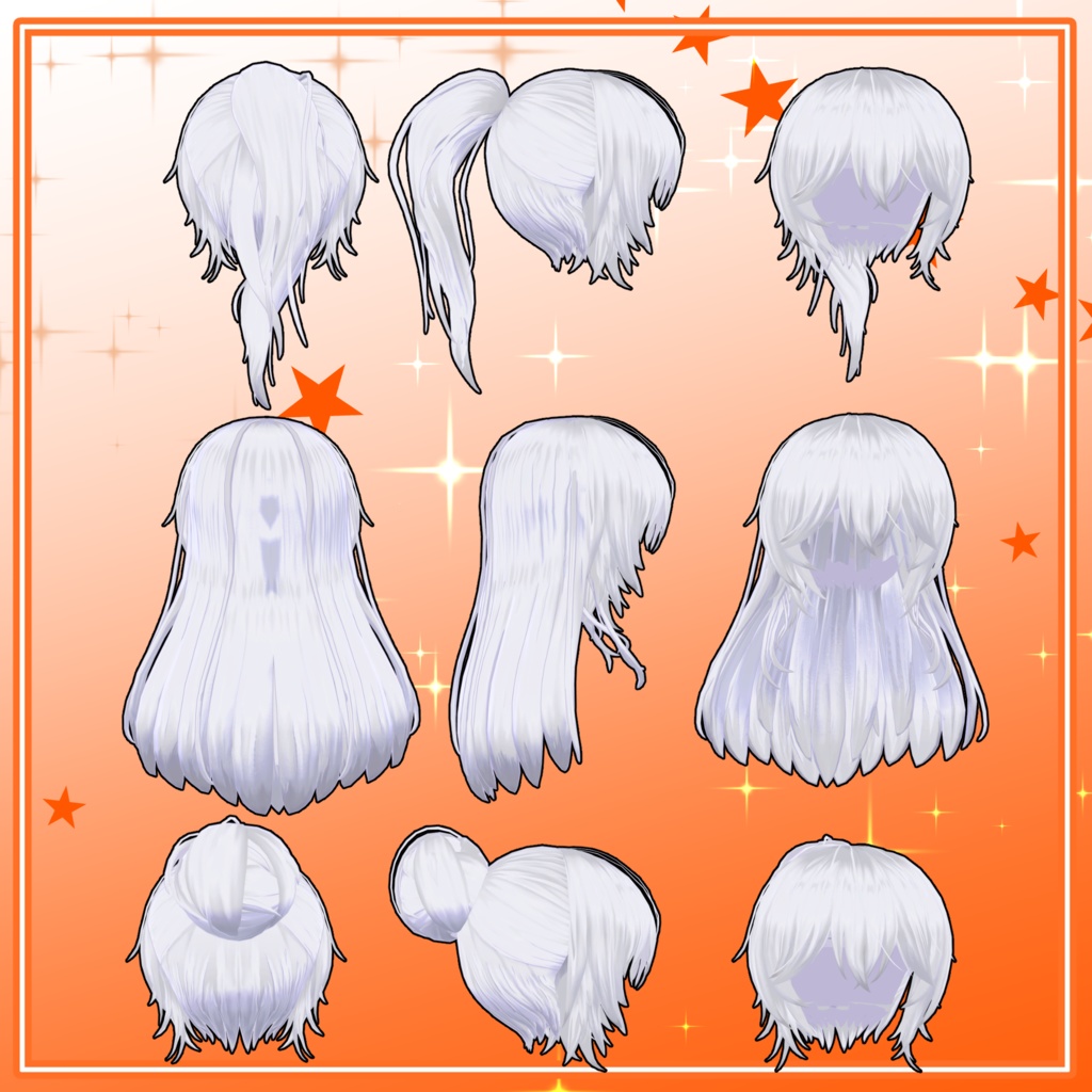 「5アバター対応」元気なあの子の髪型