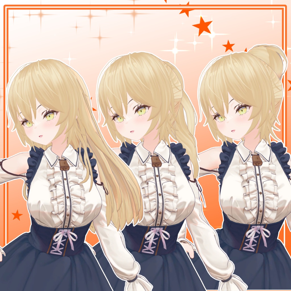 「5アバター対応」元気なあの子の髪型