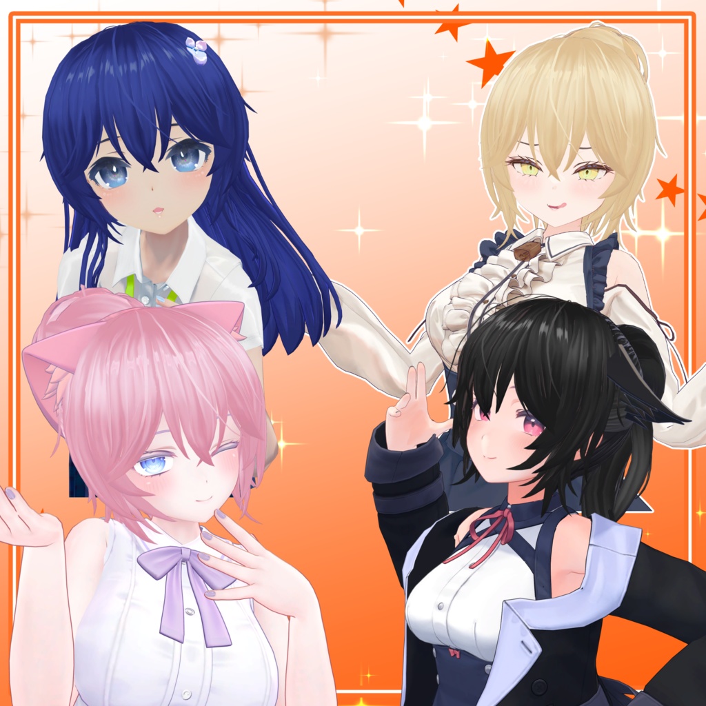 「5アバター対応」元気なあの子の髪型