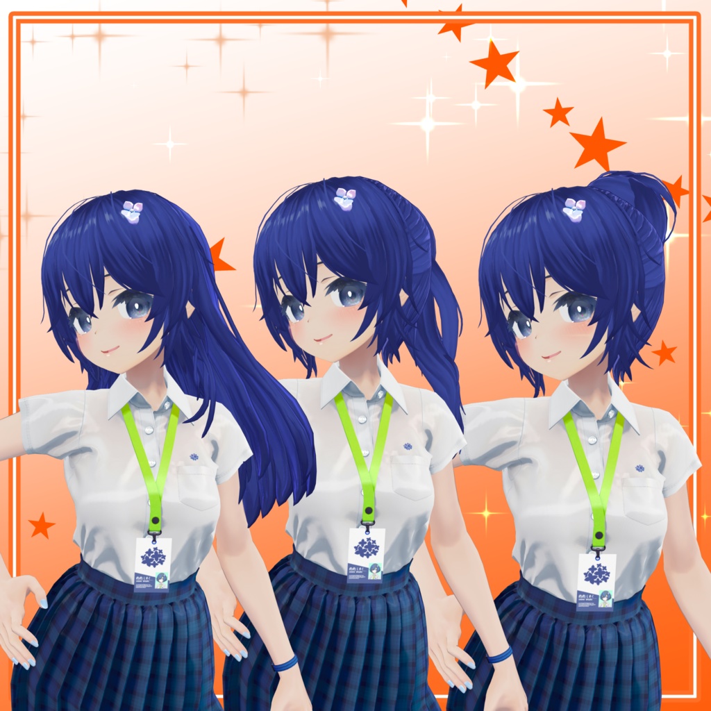 「5アバター対応」元気なあの子の髪型