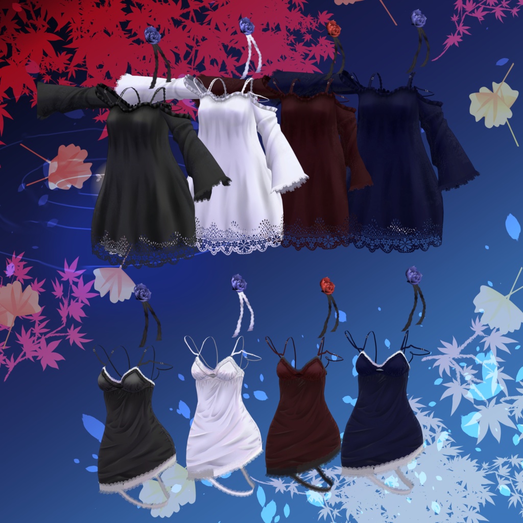 9アバター対応「秋夜のネグリジェ」