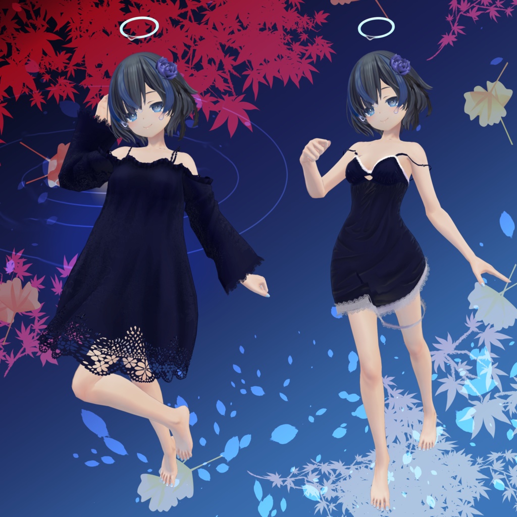 9アバター対応「秋夜のネグリジェ」