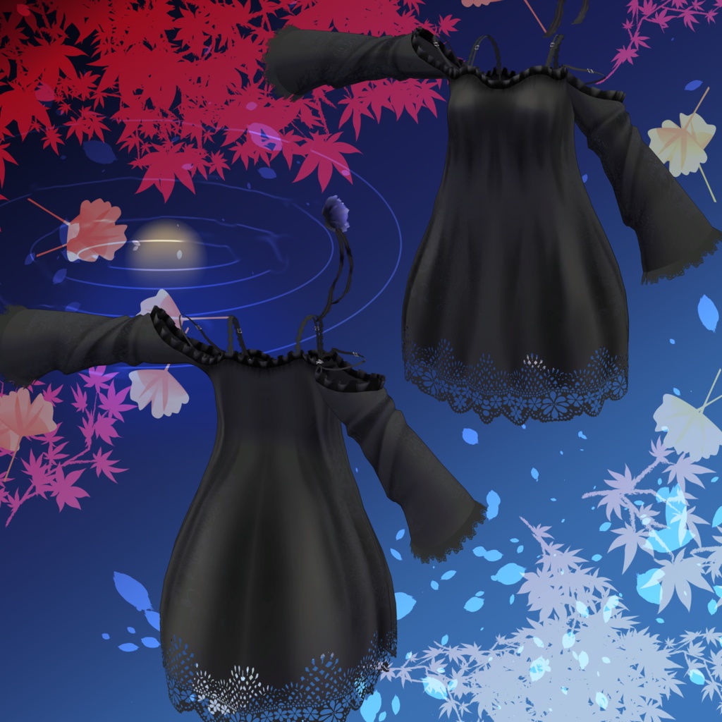 9アバター対応「秋夜のネグリジェ」