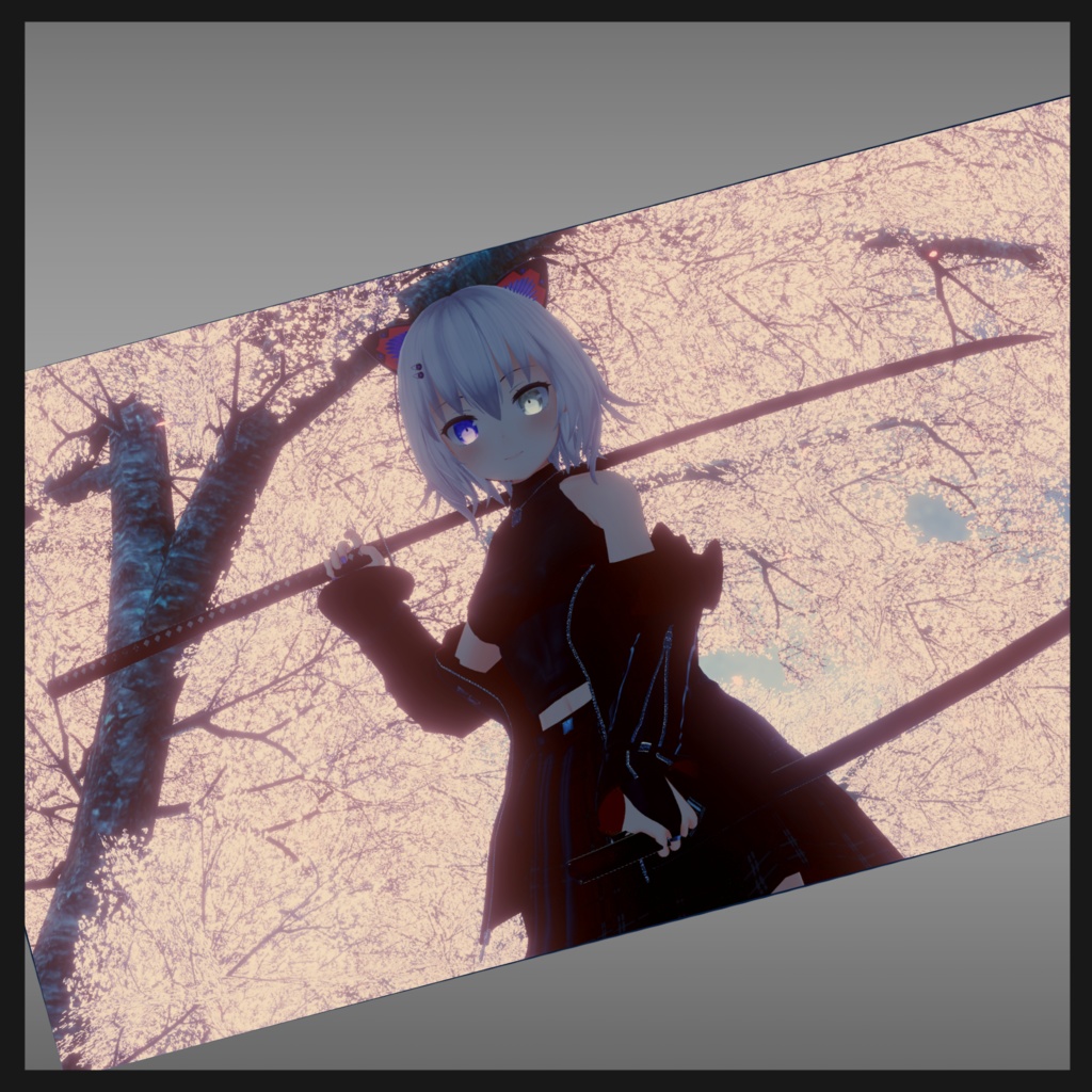 長巻 逆毛猫「ModularAvatar対応・抜刀ギミック付属」