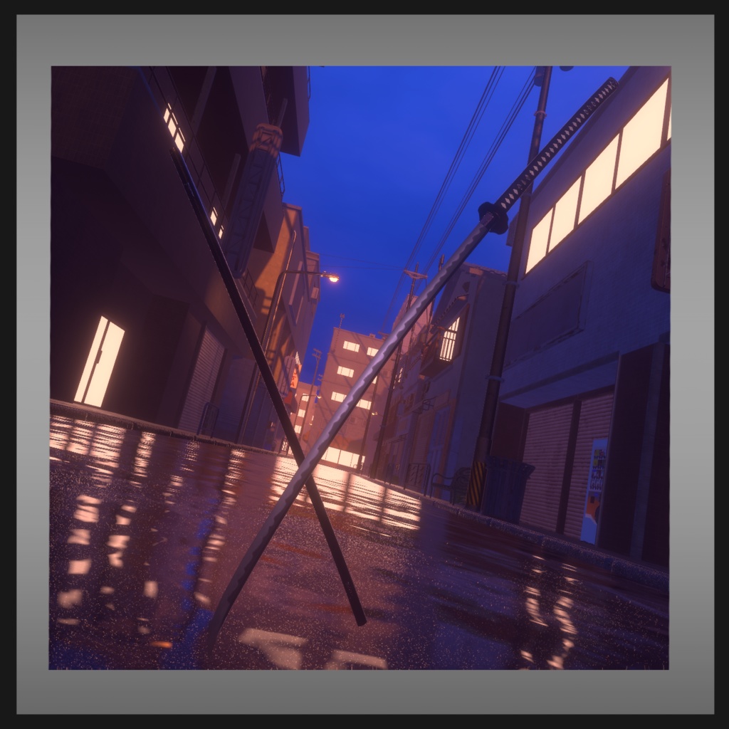 長巻 逆毛猫「ModularAvatar対応・抜刀ギミック付属」