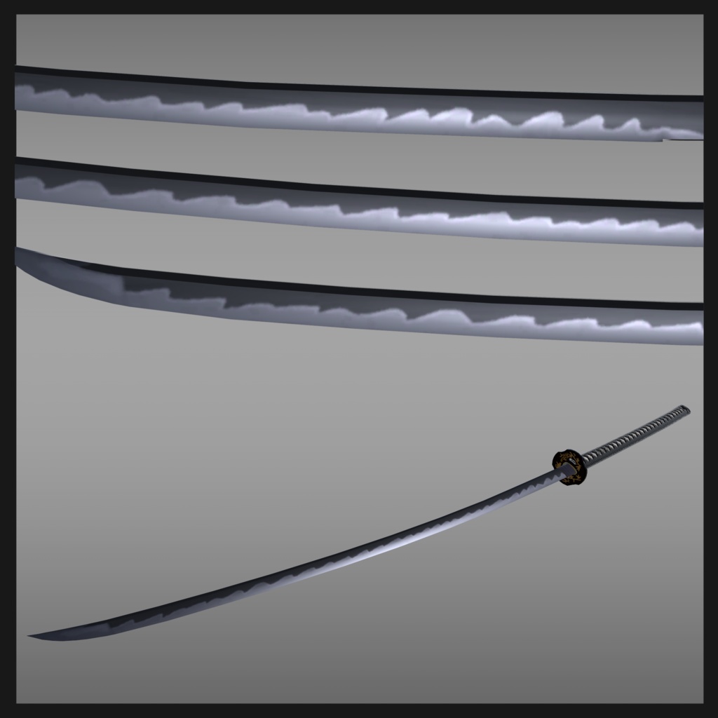 長巻 逆毛猫「ModularAvatar対応・抜刀ギミック付属」