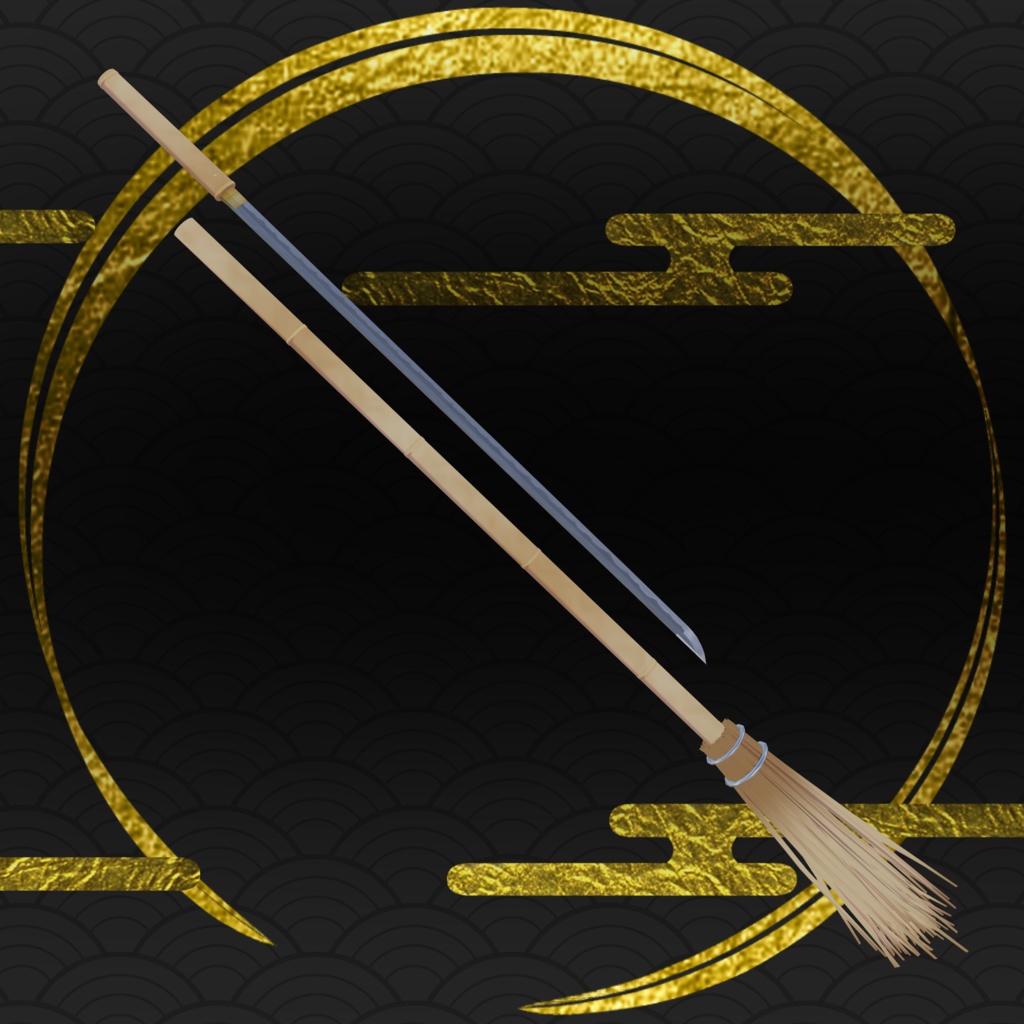 MA対応抜刀ギミック付き「仕込み箒 隠猫爪」