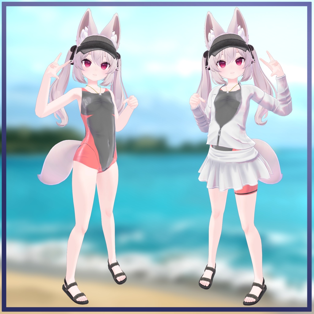 「14アバター対応衣装」恥ずかしがり屋の競泳水着「MA対応」